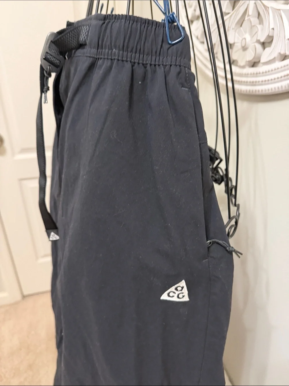 Nike Black Maxi Utility Skirt with Webbing Belt and D-Ring